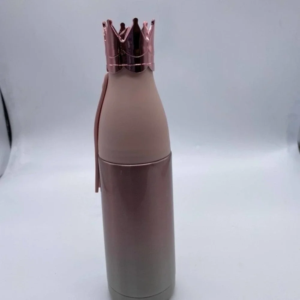 Crowned Insulation Mug Unisex 240ml Rose Gold Princesscore Aesthetic